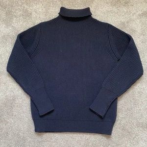 Andersen Andersen Navy Merino Wool Turtleneck Small S EUC Practically brand new - Picture 1 of 12