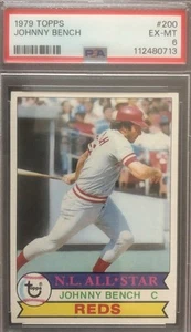 1979 Topps Johnny Bench #200 PSA 6 EX-MT - Picture 1 of 3