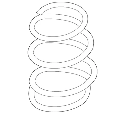 Nissan Rogue 2014-2019 genuino - muelle helicoidal 55020-4BF0C Foto 1 de 2