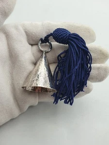 Vintage handgefertigter handgehämmerter Kerzenleuchter massiv Silber - Bild 1 von 14