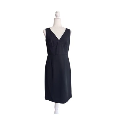 Moda International Sleeveless V Neck Classic Little Black Dress Womens Size 8 - Image 1 of 4