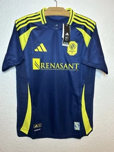 NWT Nashville SC Adidas 2025/26 Away Stadium Blue MLS Soccer Jersey Mens M - Imagen 1 de 12