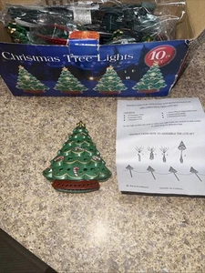 10 Pack Christmas Tree Lights Decor Pathway Yard Xmas Tree Lights Makers 10” L - Picture 1 of 5