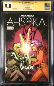 Ahsoka #1 Galaxycon exclusivo CGC SS 9.8 firmado por Georges Jeanty, Rodney Barnes - Imagen 1 de 2