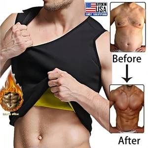 Men Compression Shirt Slimming Body Shaper Tummy Control Tops Fajas Para Hombres - Picture 1 of 12