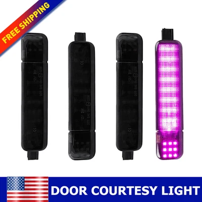 Luz de cortesía LED púrpura para puerta GMC Chevrolet 1500 C/K 2500 3500 1997-2000 4x Foto 1 de 4