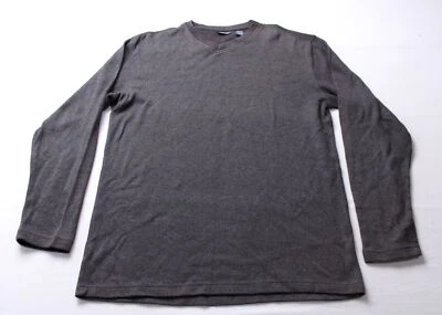 Cherokee Brand Men's LS Ribbed Knit V-Neck Pullover Sweater MP9 Grey Small - Image 1 of 4