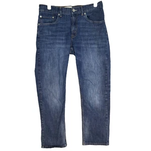 Levi's 514 Boy's Jeans 16 Blue Denim Stretch Mid-Rise Straight Performance M1823 - Picture 1 of 7