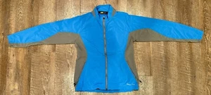 Go Lite Women's Blue Gray Full Zip Softshell Running Hiking Jacket Windbreaker L - Picture 1 of 6