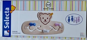 Selecta Steiff Bear Knopf Ear Wardrobe 44X19 Cm Children's Room Wooden Toy 64310 - Picture 1 of 11