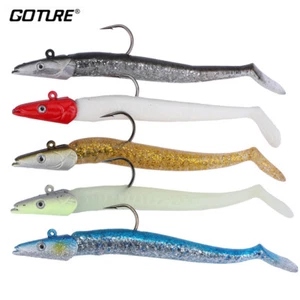 Goture 5pcs Jig Head Soft Fishing Lures 11cm22g Saltwater Sinking Swimbait Bait - Picture 1 of 13