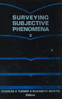 Surveying Subjective Phenomena couverture rigide Elizabeth, Turner, Charl