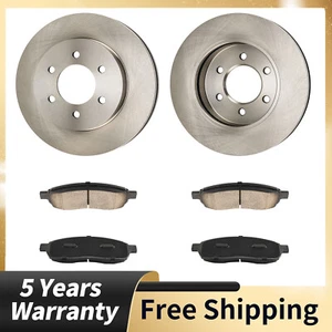 Front Disc Brake Rotors Brake Pads For Ford F-150 2004-2008 Lincoln MARK LT - Picture 1 of 14