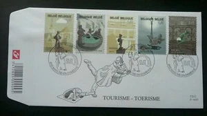 [SJ] Belgium Tourism Popular Statues 2003 (stamp FDC) - Picture 1 of 5