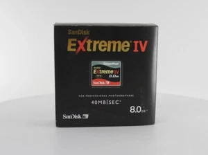 SanDisk Extreme IV 8 GB CompactFlash I Card (SDCFX4-8192-904) - Picture 1 of 2