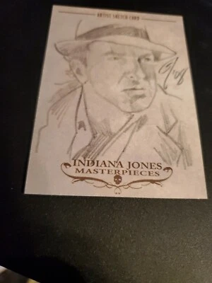 Indiana Jones Masterpieces Sketch Card by Gabe Farber, - Image 1 of 2