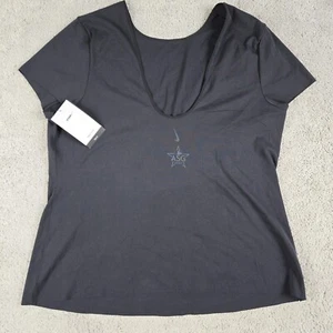 Nike Yoga Womens XXL Athletic Top Tight Fit ASG Baseball Deep Scoop Neck Shirt - Picture 1 of 9