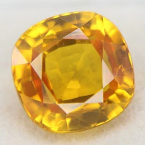 Piedras preciosas sueltas certificadas corte cojín 9,95 quilates topacio imperial natural amarillo - Imagen 1 de 4