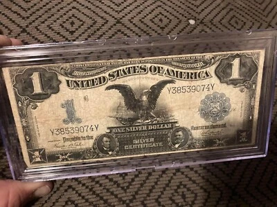 1899 $1 One Dollar Black Eagle Silver Certificate Note - Image 1 of 2