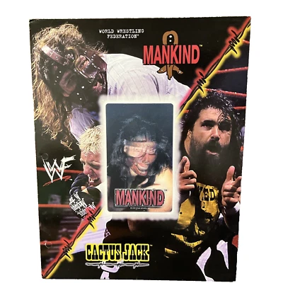 Carpeta de 3 anillos Mick Foley No. Mankind Cactus Jack WWF 1999 de colección 3652 Foto 1 de 4