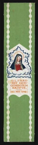 andachtsbild auf Tuch LANDSHUT MADONNA URSULINENKLOSTER - Picture 1 of 1