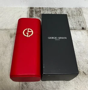 Custodia profumo bellezza Giorgio Armani custodia da viaggio in pelle rossa - Foto 1 di 5