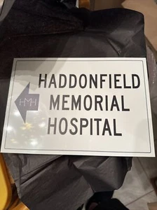 Halloween II Haddonfield Memorial Hospital Metal Sign NEW 10” X 7” - Picture 1 of 2