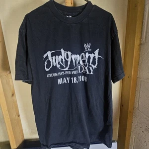 WWE Judgement Day 2008 Wrestling schwarzes T-Shirt Größe Large - Bild 1 von 5