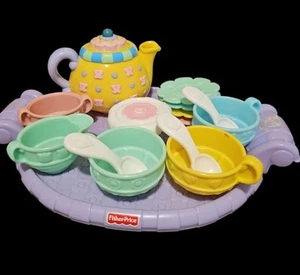 Set Tea Party Vintage 14 Pezzi Fisher Price Musicale Teiera Giochi Ricambio/A/69 - Foto 1 di 9