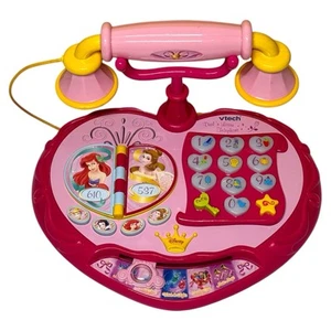 Raro VTech Disney Princesa Dial N Aprender Teléfono Iluminar Hablar Juguete Funciona - Imagen 1 de 5