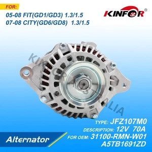 Fred Alternator Fits Honda 2005+ 1.3L 1.5L CITY,FIT 31100-RMN-W01-KINFOR JR-JFZ1 - Picture 1 of 4