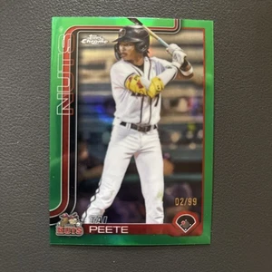 2025 Topps Pro Debut PDC-2 Tai Peete, Modesto cromo refractor verde 02/99 - Imagen 1 de 2
