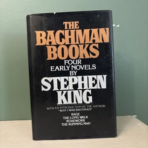 The Bachman Books By Stephen King 1985 NAL Hardcover w/DJ BCE Out Of Print Rage - Foto 1 di 13