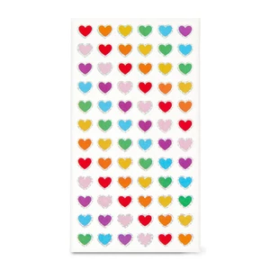 Foglio Arcobaleno Cuore Adesivi Planner Artigianato Album Fornitura Insegnante - Foto 1 di 1
