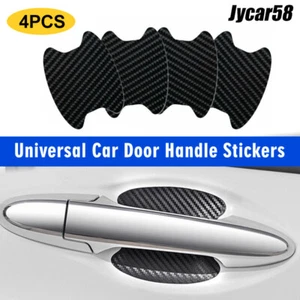 4x Carbon Fiber Car Door Handle Anti-Scratch Protector Film Stickers Accessories - Bild 1 von 13