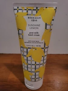 Beekman 1802 Sunshine Lemon Goat Milk Hand Cream - 3.4 fl oz - New - Sealed - Picture 1 of 3
