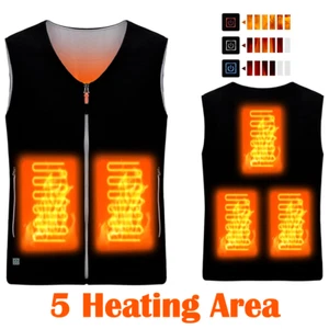 Gilet Riscaldato Corpo Caldo Invernale Elettrico USB Giacca Uomo Donna Cappotto Riscaldante Taglia 3XL - Foto 1 di 6