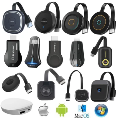 Wireless WiFi Display Dongle Adapter 1080P/4K HDMI TV Stick Empfänger DLNA NEU - Bild 1 von 4