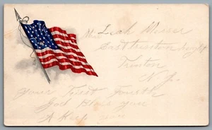 Postcard c1909 American Flag  - Picture 1 of 2