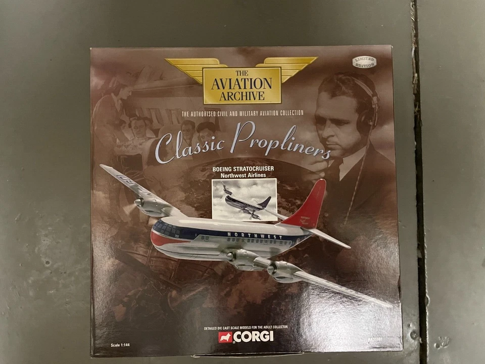 Corgi 1:144 Northwest Boeing 377 Stratocruiser N74601 (AA31001) Model Plane - Image 1 of 3
