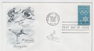 TurtlesTradingPost - Olympic Winter Games -1960 #1146 FDC- Artmaster Cachet - Picture 1 of 1