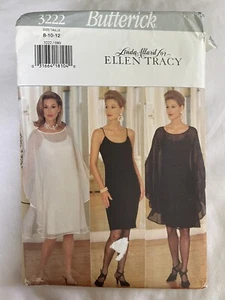 🌷Vintage 1990s Butterick Linda Allard Ellen Tracy Sewing 3222 UNCUT Sz 8 10 12 - Picture 1 of 7