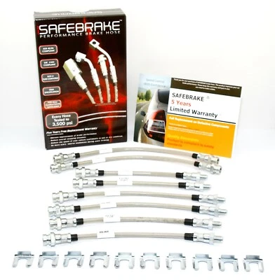 Mitsubishi Galant VR-4 E33A/E38A/E39A brake upgrade- SAFEBRAKE Performance Hoses - Image 1 of 4