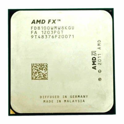 AMD FX-Series FX-8100 FD8100WMW8KGU 2.8GHz 8-Core 95W Socket AM3+ CPU Processor - Image 1 of 4