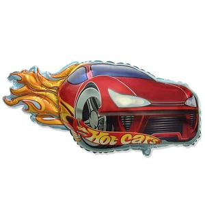 Flexmetal Foil 9" 23cm Hot Cars Racing Wheels RED Car MINI Kids Balloon Z89