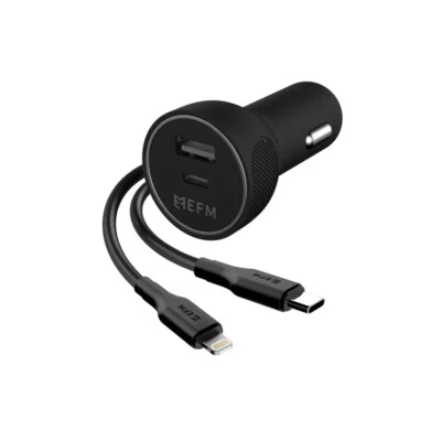 EFM 39W Dual Output Fast Car Charger Type-C to Lightning Cable MFI-Certified - image 1 of 2
