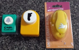 Craft Punches 3 Small ones - Picture 1 of 2