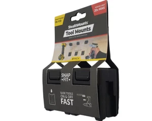 STEALTHMOUNTS Spacer Blocks Black SIde Tools ON & OFF Fast Snap Fit 4 Pack - Picture 1 of 5