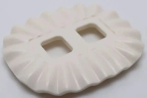 Lego White Minifigure Skirt Plastic Ruffled Ballerina Tutu - Picture 1 of 1