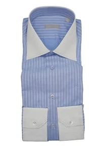 NEW STEFANO RICCI  Dress Shirt  100% Cotton Size 15.75  Us 40  Eu  ( C617) - Picture 1 of 1